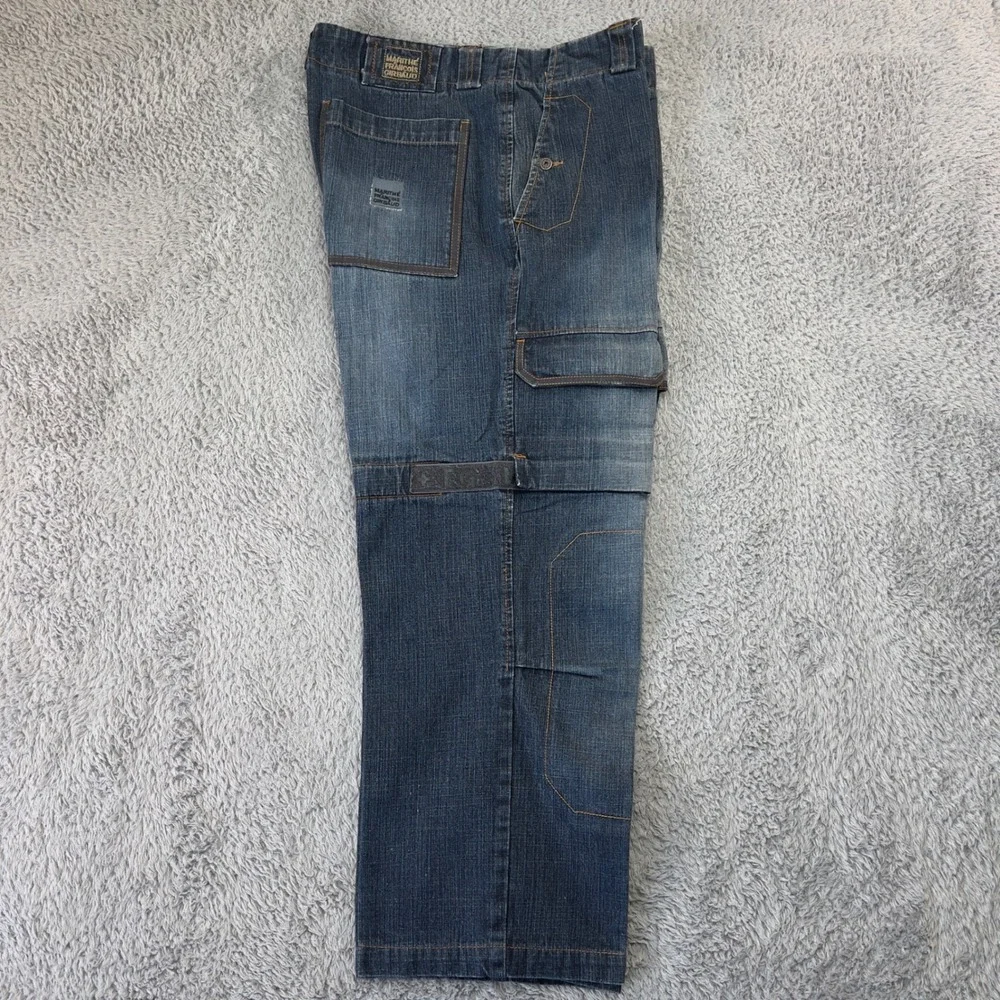 Vintage Marithe Francois Girbaud Baggy Shuttle Tape Jeans Men 36x29 Y2K Wide Leg